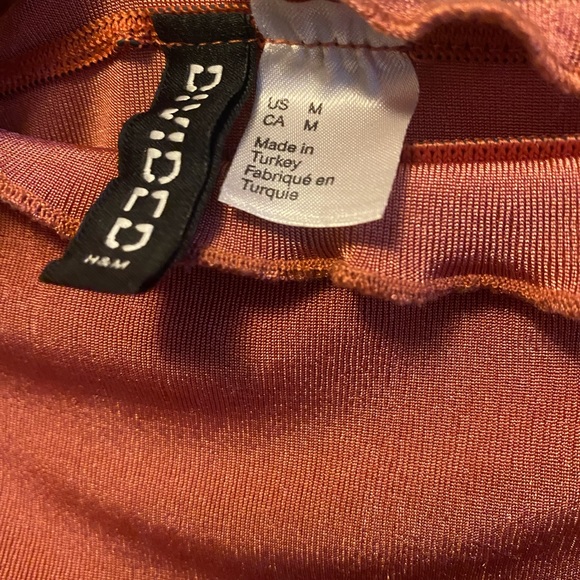 Shimmery Pink Off Shoulder Top - Picture 3 of 5